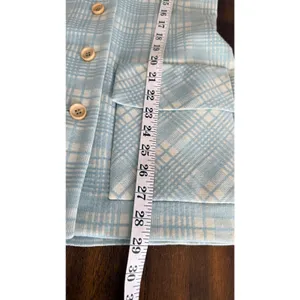 Vintage 70s‎ Light Blue Plaid Safari Womens Suit Act iii thumbnail 13