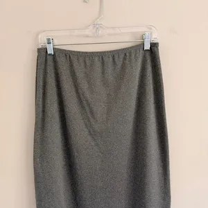 Y2k Grey Exact Change Velvet Floral Maxi Skirt thumbnail 3