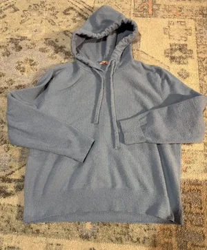 Eberjey Dusty Blue Lightweight Hooded Pullover thumbnail 1