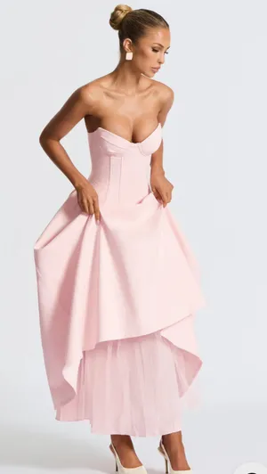 Babyboo SALMA MIDI DRESS - BLUSH thumbnail 3