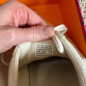 Tory Burch ivory canvas curry yellow classic court shoes Size 8.5 thumbnail 2