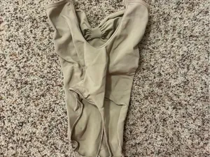 Skims Tan Ribbed Bodysuit with Underwire Cups thumbnail 2