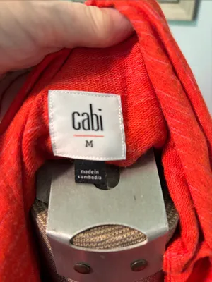 CAbi The Weekend Dress #5792 Bright Coral Layered Sleeveless Midi Dress thumbnail 7