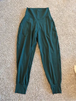 Offline by aerie Real Me Dark Green Track Joggers SZ Small thumbnail 2