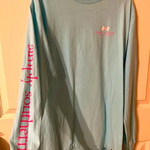 Simply Southern blue long sleeve shirt thumbnail 4