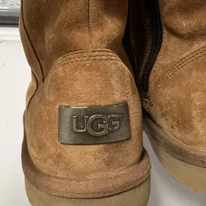 UGG Australia Kenly 1890 Winter Tall Chestnut Suede Side Zip Boots Womens Size 8 thumbnail 5