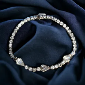 Vintage Rhinestone Tennis Bracelet thumbnail 1