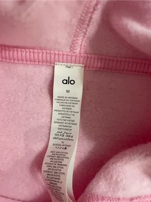 ALO Yoga NWT Accolade Hoodie Pullover Sweet Pink Size M Unisex SOLD OUT RARE thumbnail 5
