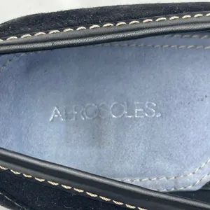 Aerosoles Black Suede Loafer‎ Women's 9.5M Square Toe Low Kitten Heel Shoes thumbnail 8