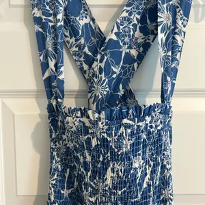 Hello Molly Floral Maxi Dress Blue White Size 8 thumbnail 2
