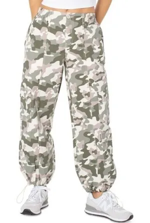 Celebrity Pink NWT Camo Cream Beige Cargo Pants‎ Large Army Casual Street thumbnail 1