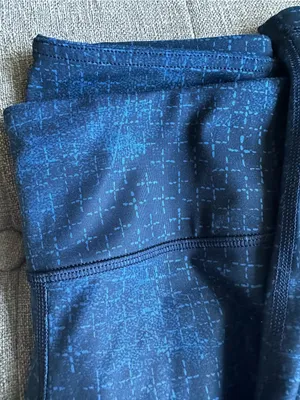 Lululemon Wunder Under Luxtreme 6 Exploded Sashico Star Inkwell Rugged Blue thumbnail 2