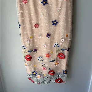 Just Me Floral Embroidered Midi Dress thumbnail 4