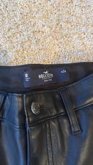 Leather Pants Hollister Faux High-Rise thumbnail 2