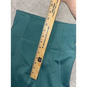 Girlfriend Collective XS cropped‎ Leggings TEAL EUC thumbnail 6