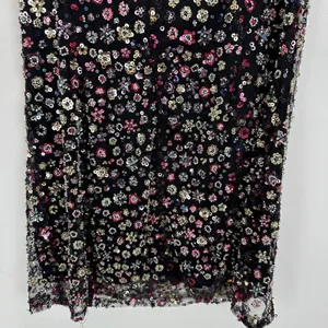 Lulus Cyriana Black Sequin Strapless Mini Dress Party Floral Going Out Large thumbnail 13