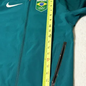 Nike Brazil Soccer Training Jacket Womens XS Teal Zip Up Football Brasil Warm Up thumbnail 7