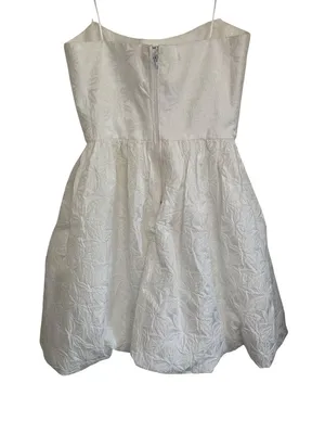 Amanda Uprichard Addison Dress in Ivory X-Small New Womens Mini Strapless thumbnail 8