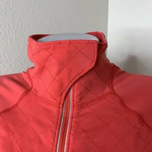 Lululemon Toasty Tech Quilted Elbow Love Red Coral 1/2 Zip Jacket Coat Sz 2 thumbnail 12
