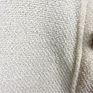 H&M Cream Tweed Button Front Dress Sz M Short Sleeves Shift HM H M Preppy thumbnail 6
