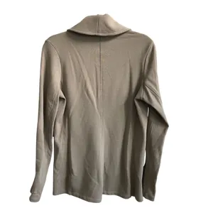 James Perse Shawl Collar Blazer Wmn 4 Taupe Minimalist French Terry‎ Casual Luxe thumbnail 5