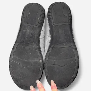 Naturalizer Gray and Black Suede Slip On Loafers, size 6 thumbnail 6
