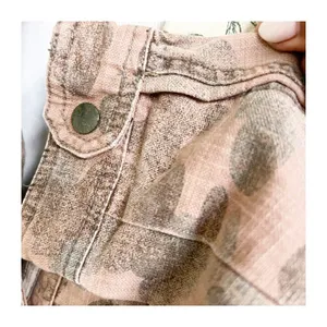 Anthropologie Hei Hei Jacket Womens Camo Multi Button Front Hooded Utility Large thumbnail 5