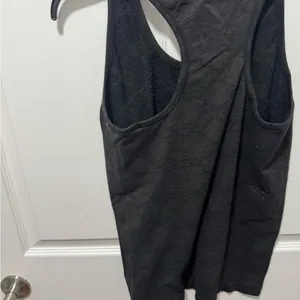 Athleta Black Tank Top with Racerback Design thumbnail 3