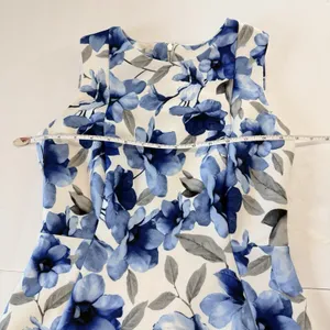 Calvin Klein Blue Floral Stretch Scuba Sleeveless Sheath Dress Office Wedding 6 thumbnail 7