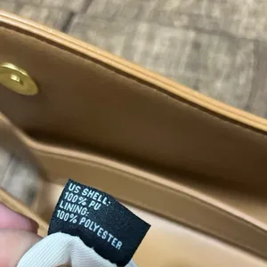 ANTIK KRAFT Vegan leather tan saddle bag thumbnail 5