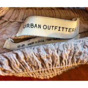 Urban Outfitters Smocked Puff Sleeve Crop Top Lavender Purple Square Neck Small thumbnail 6