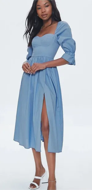 Sweetheart midi dress thumbnail 1