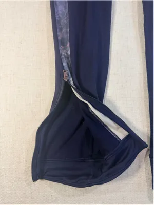 CALIA by Carrie Underwood Women’s Printed Side Stripe Ankle Zip Leggings Navy Me thumbnail 7