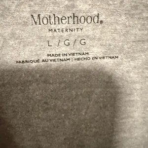 Motherhood Maternity heather grey nursing robe short top size large thumbnail 5