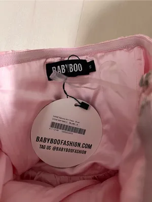 Babyboo NWT Women Small Pink Strapless Mini Dress Romantic Coquette Soft Girl thumbnail 9