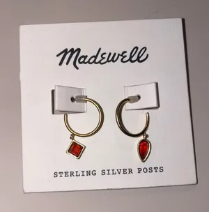 Madewell Gold Hoop Earrings thumbnail 1