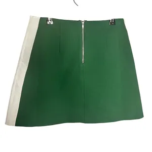NWT Anthropologie Maeve Mod Mini Skirt Size‎ XS Green White thumbnail 5