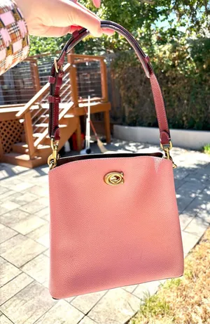 Coach Leather Crossbody Handbag With Short Strap Including Tag Pink thumbnail 1