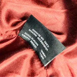 Wilson's Leather brown / red long sleeve soft jacket coat genuine leather large thumbnail 9