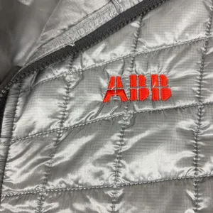 The North Face ThermoBall Puffer Vest Womens Medium Gray Quilted Zip Insulated thumbnail 5