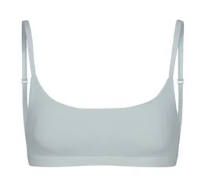❄️Skims Cotton (B17) Jersey Scoop Neck Bralette In Frost Xxs thumbnail 1