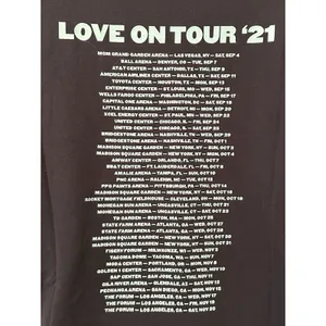 Harry Styles Love on Tour T-Shirt 2021 Comfort Colors Size L Large EUC!! thumbnail 4
