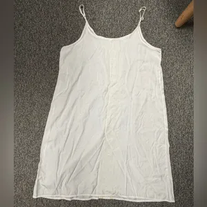 Silky Embroidered Boho Slip Dress Size M Coastal Lime Geometric Mini Size Medium thumbnail 6