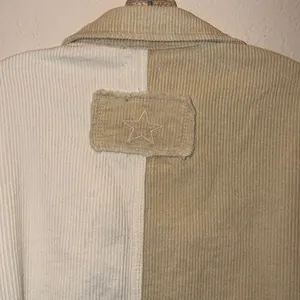 POL color block corduroy Shacket jacket shirt jacket with raw hem thumbnail 5