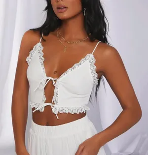 White Crop Top thumbnail 1