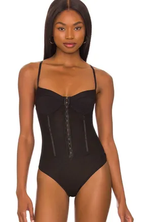Free People Intimately Night Rhythm Corset Bodysuit thumbnail 1