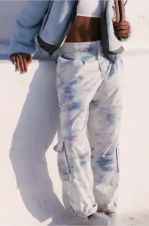 Free People Mesmerize Me Cargo Pants Size M thumbnail 1