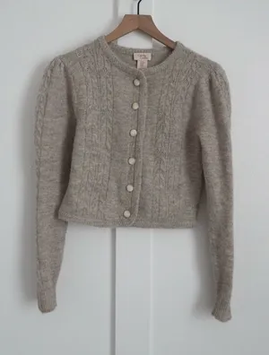 Revolve Camila Coelho Cable Knit Cardigan Sweater thumbnail 1