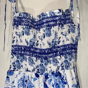 Floral Tie Shoulder Dress Women’s XS thumbnail 6