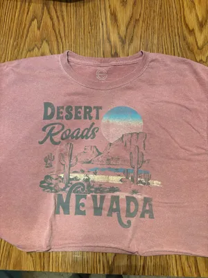 Western Graphic Nevada Tee Pink Size L thumbnail 1